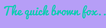 Image with Font Color 0BCEB1 and Background Color B69EF7